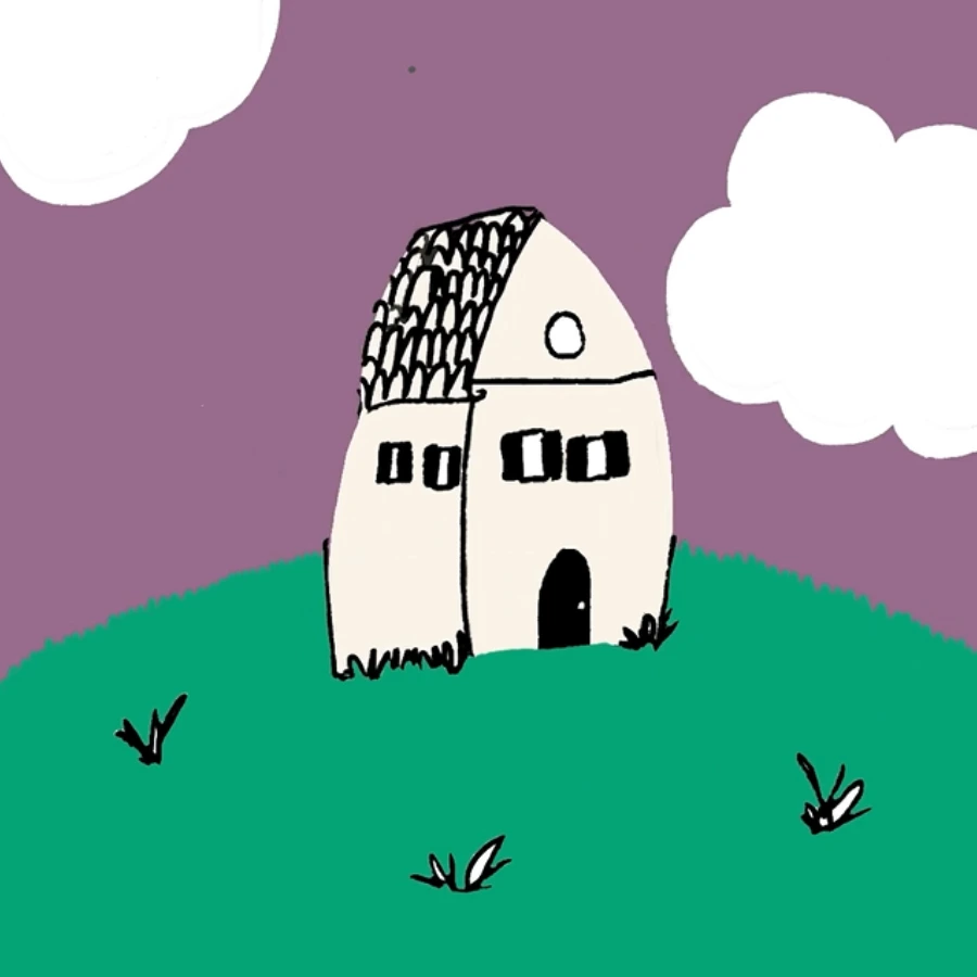 animation 2D réalisé par Amélie Decomble alias Amélimón. Ça représente une maison qui gonfle. c'est en frame by frame pour le groupe de musique Seward à Barcelone