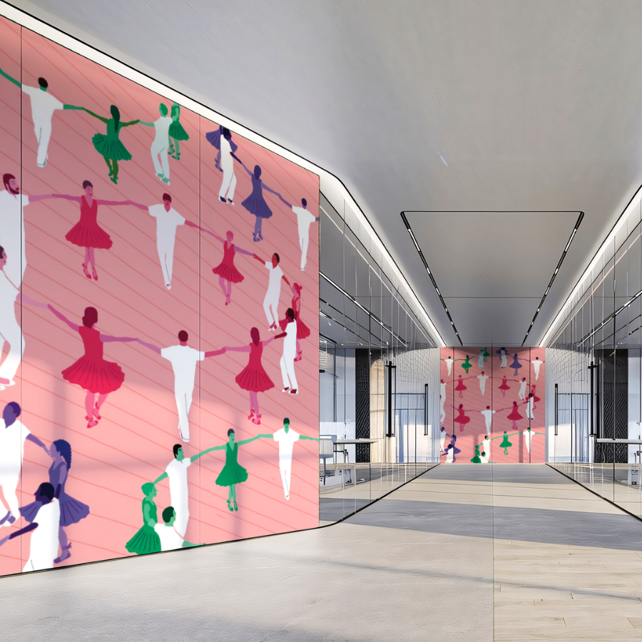 Custom murals and handmade illustrations for offices